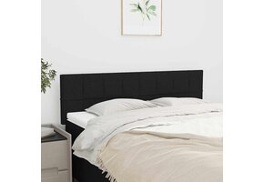 vidaXL Hoofdborden Stof Zwart (2 stuks) - 34% Korting