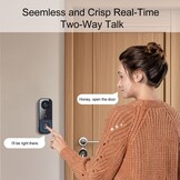 Draadloze Deurbel met Camera & 4,5" Monitor – Video Deurbel zonder WiFi/App/Cloud, Intercom met 2-Weg Audio, Nachtzicht, 120° Groothoek, Waterdichte Deurbel Buiten voor Huis & Appartement