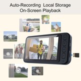 Draadloze Deurbel met Camera & 4,5" Monitor – Video Deurbel zonder WiFi/App/Cloud, Intercom met 2-Weg Audio, Nachtzicht, 120° Groothoek, Waterdichte Deurbel Buiten voor Huis & Appartement