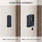 Draadloze Deurbel met Camera & 4,5" Monitor – Video Deurbel zonder WiFi/App/Cloud, Intercom met 2-Weg Audio, Nachtzicht, 120° Groothoek, Waterdichte Deurbel Buiten voor Huis & Appartement