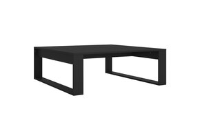 vidaXL Salontafel Zwart Bewerkt Hout 100x100x35 cm - 54% Korting