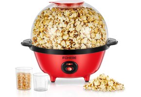 Popcornmachine 4L Rood met Roersysteem - 34% Korting!