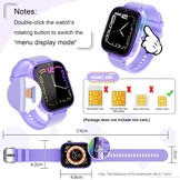 Smartwatch Kinderen Lila 4G GPS Videobellen SOS-knop Schoolmodus - 34% Korting