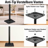 Mounting Dream Luidsprekerstandaard in hoogte verstelbaar voor satellieten tot 5 kg, set van 2 vloerstandaard