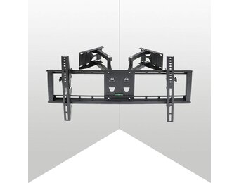 unho Hoek tv-wandhouder, voor wandmontage, voor led-displays, LCD, plasma, 32-65 inch (45 inch op de hoek), tv-kast, wandhouder, hoek, draaibaar en kantelbaar ±15°, belasting 35 kg, VESA 400 x 600 mm