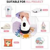 Calogy Mini Heat Press, Heat Transfer Machine, Led Klein En Draagbaar Strijkijzer, Temp Control, Geïsoleerde Veiligheidsbasis, Past Voor Ambachten, T-Shirt, Hoed, Cap, Kussens