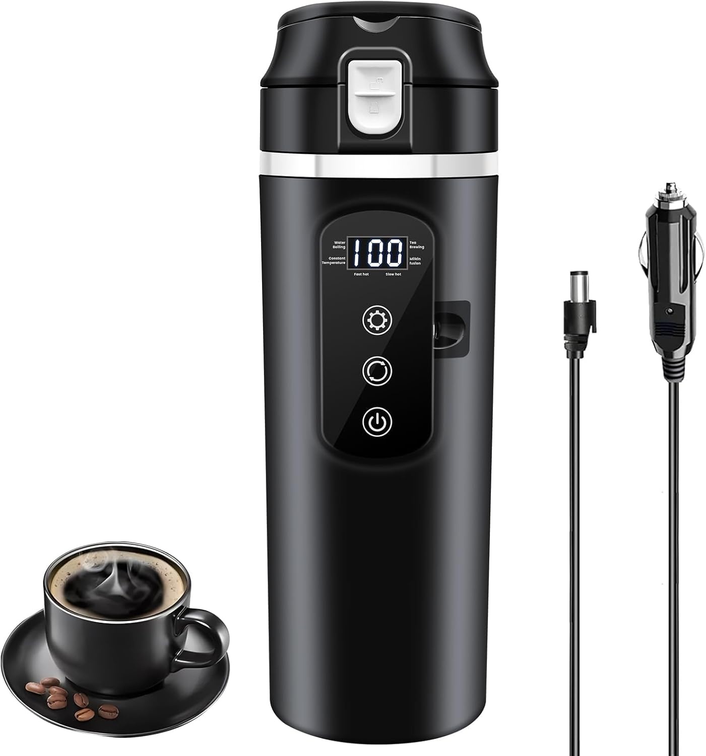 Auto Reiskoker 400ml Verwarmde Mok, 12V-24V