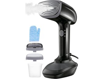 NTAYDZSW Stoomstrijkijzer voor kleding, 1800 W, handheld stoomstrijkijzer met 300 ml watertank, 20 seconden snel opwarmen, automatische uitschakeling, draagbaar reisstrijkijzer voor thuis en op reis