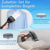 NTAYDZSW Stoomstrijkijzer voor kleding, 1800 W, handheld stoomstrijkijzer met 300 ml watertank, 20 seconden snel opwarmen, automatische uitschakeling, draagbaar reisstrijkijzer voor thuis en op reis