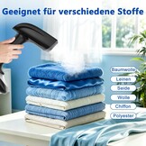NTAYDZSW Stoomstrijkijzer voor kleding, 1800 W, handheld stoomstrijkijzer met 300 ml watertank, 20 seconden snel opwarmen, automatische uitschakeling, draagbaar reisstrijkijzer voor thuis en op reis