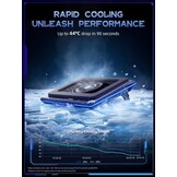 llano RGB Gaming Laptop Koelpad, koelpad met traploze touch-bediening en 3 poorten USB A, grote krachtige turbo-ventilator, afdichtingsschuim voor 15-19 inch computernotebook