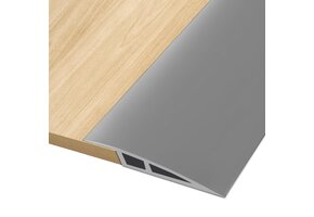Zelfklevend Overgangsprofiel Laminaat 10-15mm PVC 2m x 7cm Grijs - 32% Korting