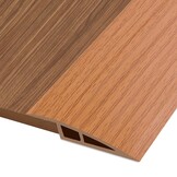 2m * 7cm PVC Overgangsprofiel Hoogtecompensatie Zelfklevend, Overgangslijst Vloerovergangsprofiel voor Hoogteverschil van 10~15mm, Overgangsstrip voor Vloeren en Laminaat (Grijs)