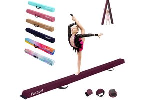 Opvouwbare Gymnastiekbalk 240cm Paars - 34% Korting