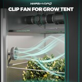 MARS HYDRO Grow ventilator, oscillerend, met clip, 15,2 cm, 10 windstanden - Maat 2 stuks