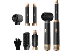 5-in-1 Airstyler Multistyler Haarstyler Zwart | 34% Korting