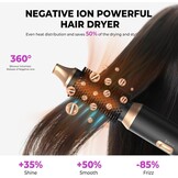 UMIGA Hairstyler 5-in-1 Airstyler, haarstyler, lucht, krultang, föhn, thermische borstel, stijlborstel, set, multistyler, ronde borstel, föhn, warmluchtborstel, haarstyling-apparaten, haardroger
