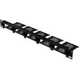 GeeekPi 19 inch 1U Rackmount voor Raspberry Pi 5/4B/3B+, zwart, met verwijderbare frontbeugels