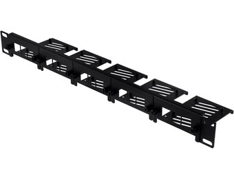 GeeekPi 19 inch 1U Rackmount voor Raspberry Pi 5/4B/3B+, zwart, met verwijderbare frontbeugels