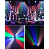 BETOPPER DMX512 Mobiele koplampen, discolampen, podiumlampen, mini-spider, feestlicht, RGBW DMX512, hoge energie-activering van Halloween, party, club, bar, huis, 2 stuks