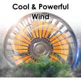 Riloer Draagbare auto koelventilator driekoppige elektrische koeling luchtcirculator voor vrachtwagen, bestelwagen, SUV, camper, boot, automatische 360° roterende ventilator