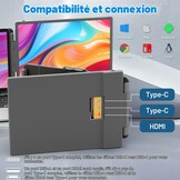 Teamgee S1 Pro Max 14 inch QHD Portable Monitor - Zilver