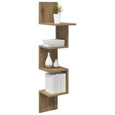 vidaXL Wandplank Muurmontage Artisanaal eiken 32 x 21 x 107 cm
