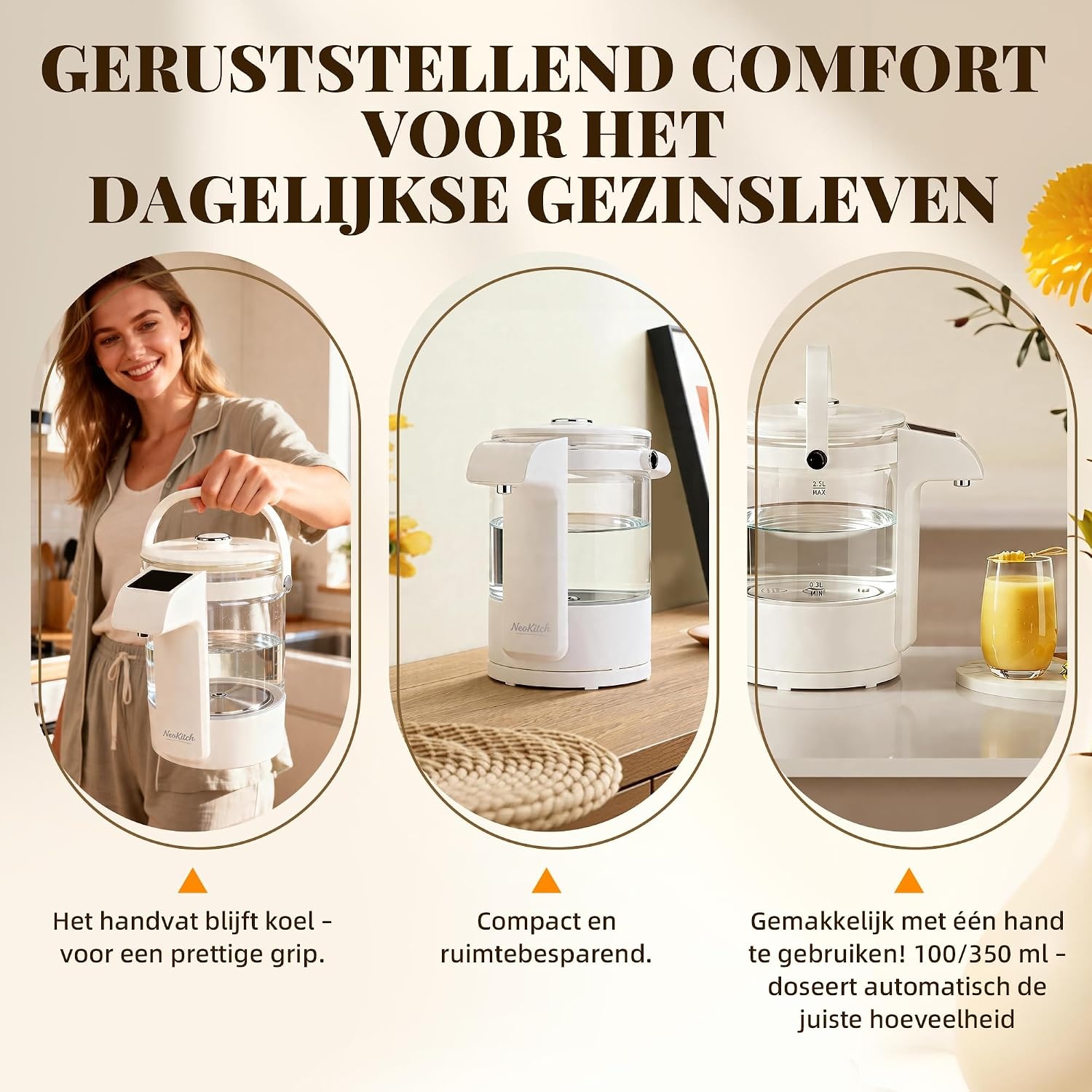 Waterkoker met temperatuurregeling & Dispenser, 2.5L, 33% Korting