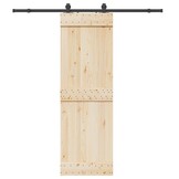 vidaXL Schuifdeurbeslag 200 cm Zwart Staal - 34% Korting