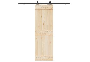 vidaXL Schuifdeurbeslag 200 cm Zwart Staal - 34% Korting
