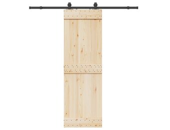 vidaXL Schuifdeurbeslag 200 cm Zwart Staal - 34% Korting