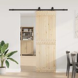 vidaXL Schuifdeurbeslag 200 cm Zwart Staal - 34% Korting