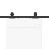 vidaXL Schuifdeurbeslag 200 cm Zwart Staal - 34% Korting