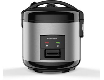 Rijstkoker 1L 400W Zilv - 34% Korting! Snel koken, warmhoudfunctie