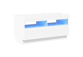 Tv-meubel Hoogglans Wit met LED 80x35x40 cm (34% Korting)