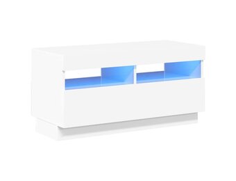 Tv-meubel Hoogglans Wit met LED 80x35x40 cm (34% Korting)