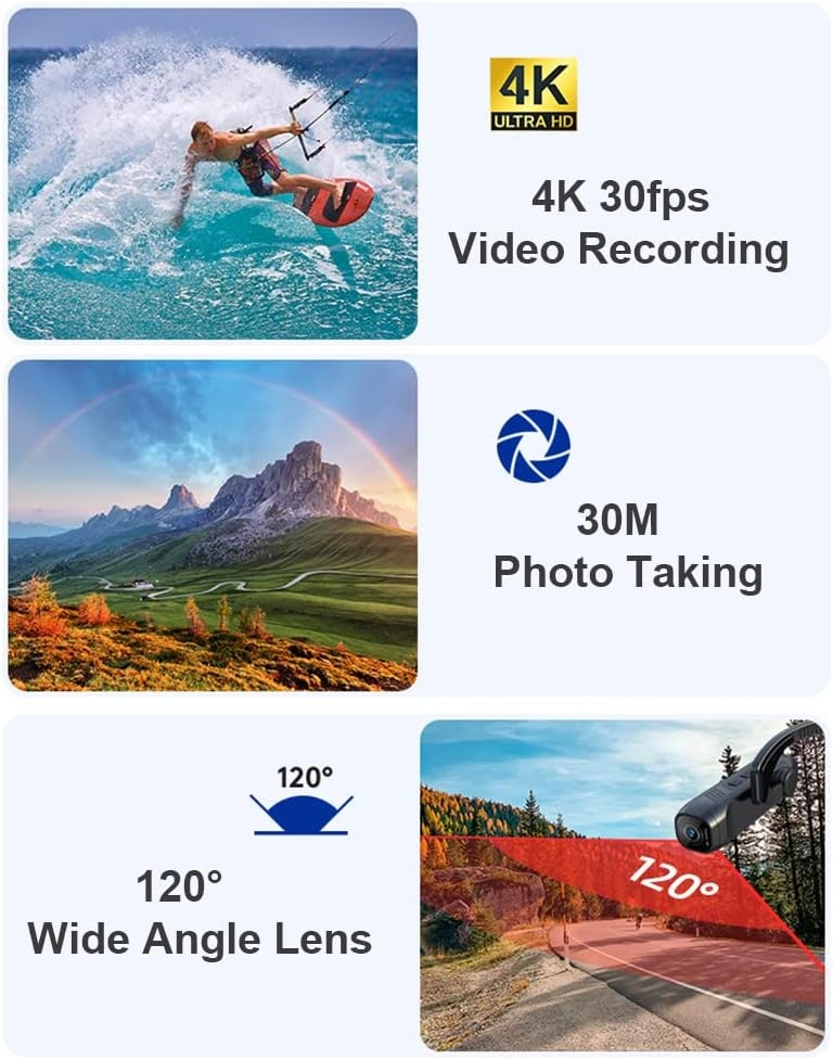 Hoofdcamera 4K 30FPS met WiFi & EIS 2.0 - 34% Korting