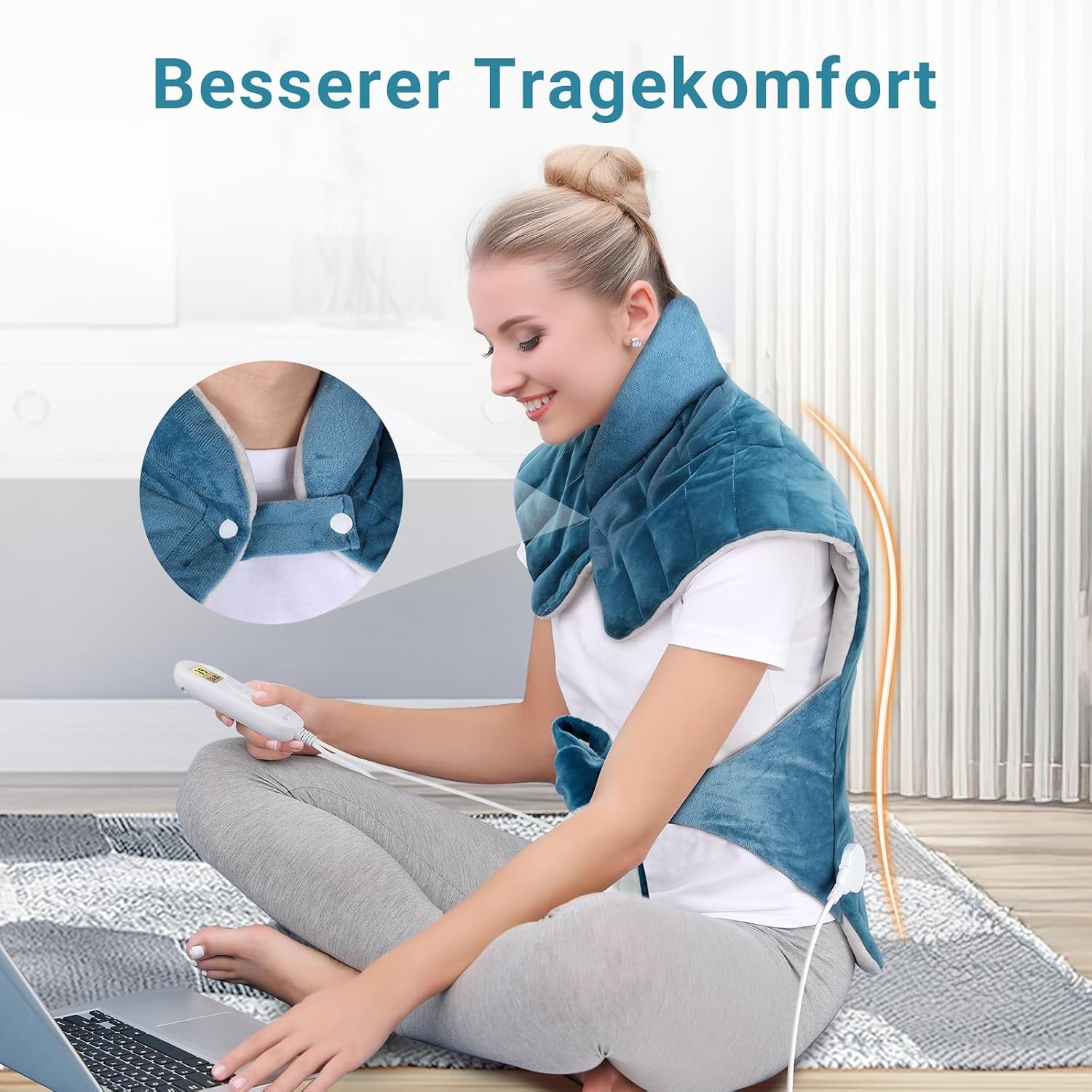 Gewogen Verwarmingskussen Nek, Schouder, Rug - 33% Korting!