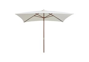 Parasol Crèmewit Hout 200x300cm - 54% Korting