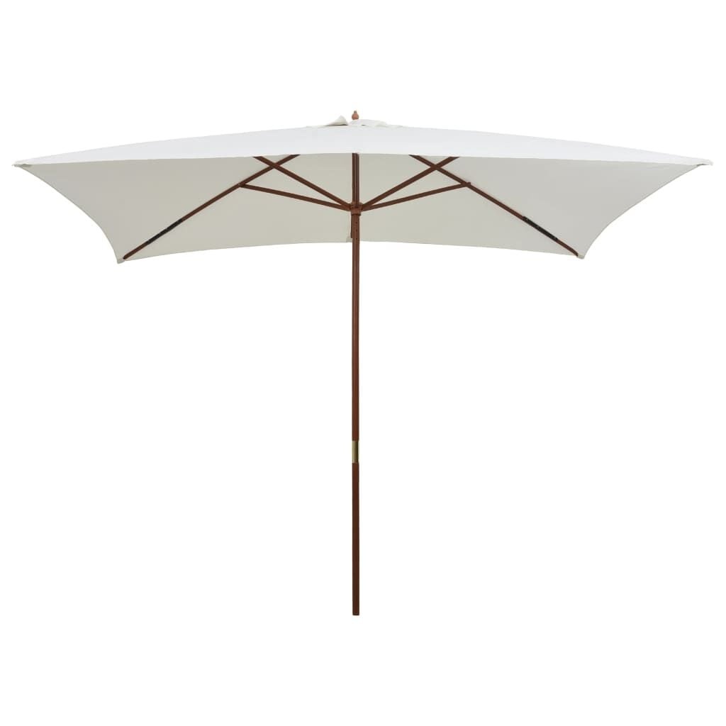 Parasol Crèmewit Hout 200x300cm - 54% Korting