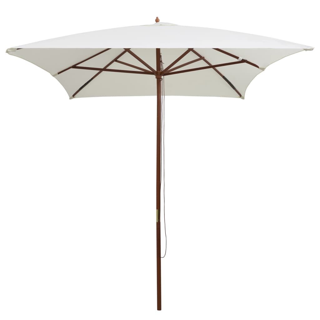 Parasol Crèmewit Hout 200x300cm - 54% Korting