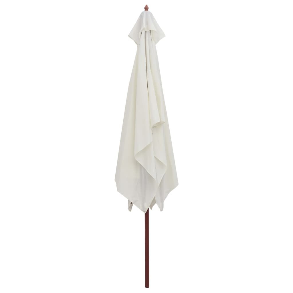 Parasol Crèmewit Hout 200x300cm - 54% Korting