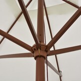 Parasol Crèmewit Hout 200x300cm - 54% Korting