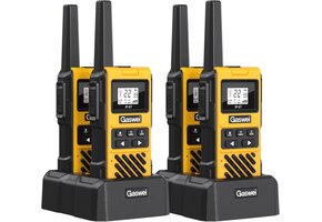 4x Walkie-Talkie Set G1pro IP67 Waterdicht 5km Geel