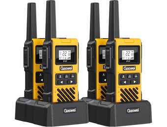 4x Walkie-Talkie Set G1pro IP67 Waterdicht 5km Geel