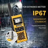 4x Walkie-Talkie Set G1pro IP67 Waterdicht 5km Geel