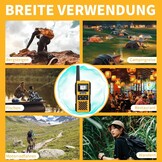 4x Walkie-Talkie Set G1pro IP67 Waterdicht 5km Geel