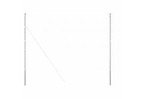 vidaXL Hekpaal Set (12 stuks) - Zilver - Poedergecoat Staal - 53% Korting