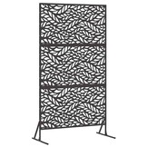 vidaXL Privacyscherm Staal Zwart 100x50x180 cm - 35% Korting
