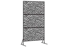vidaXL Privacyscherm Staal Zwart 100x50x180 cm - 35% Korting